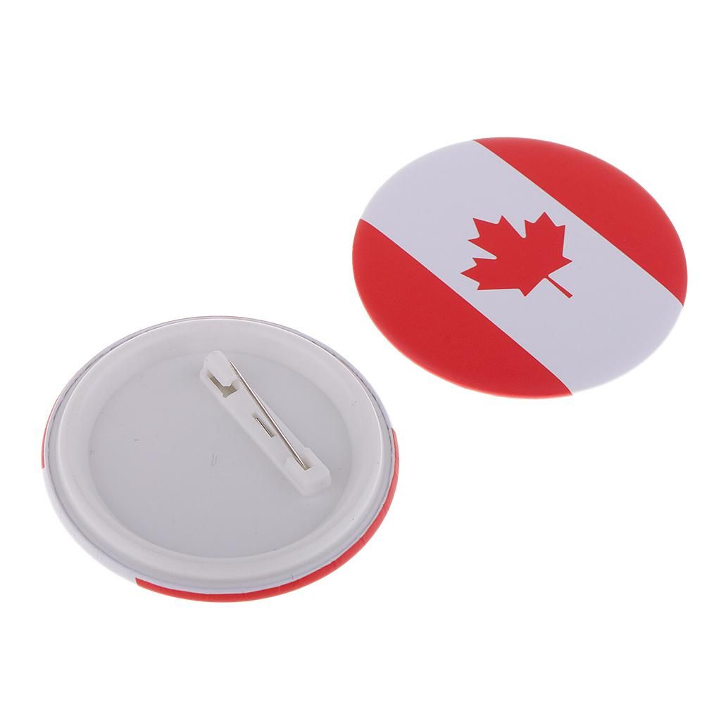 2- National Metal Flag  Badge Souvenir Medal For Lapel