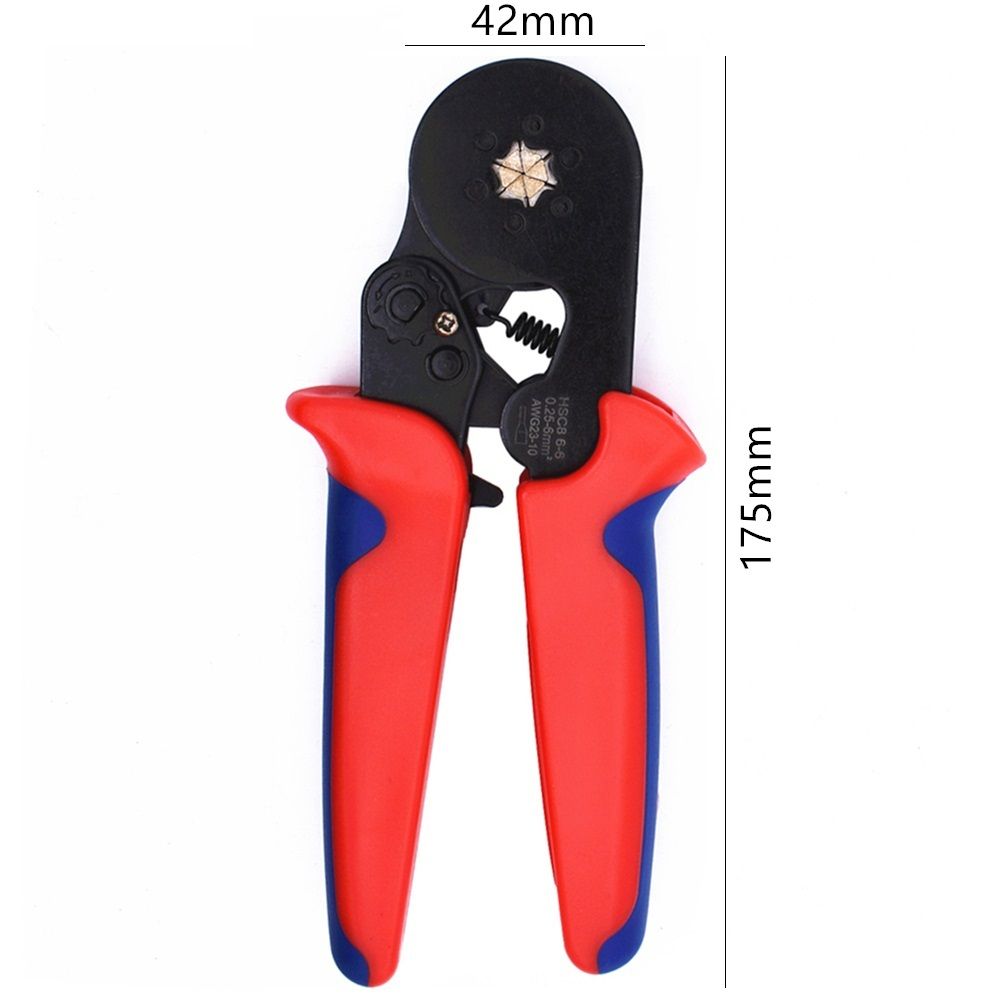 Electrical Wire Crimpers Hexagon 0.25~6mm2 AWG 23~10