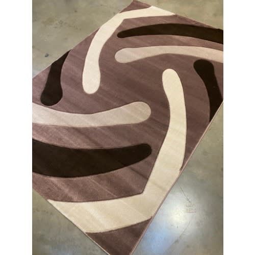 Retro Pattern Center Turkish Rug -4 By 6ft -Multicolour