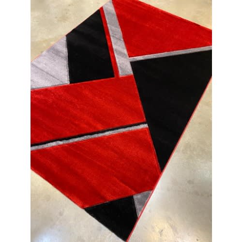 Retro Pattern Center Turkish Rug -4ft By 6ft -Multicolour