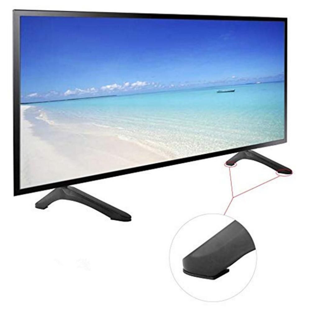 Household TV Bases Black Pedestal Wear-resistant Stand Strong Universal Riser Exquisite Efficient Legs for 32 to 65 inches