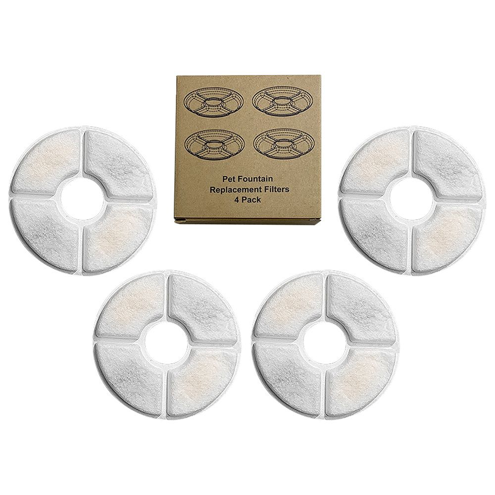 4PCS Cat Water Fountain Filter Active Carbon Resin Filter