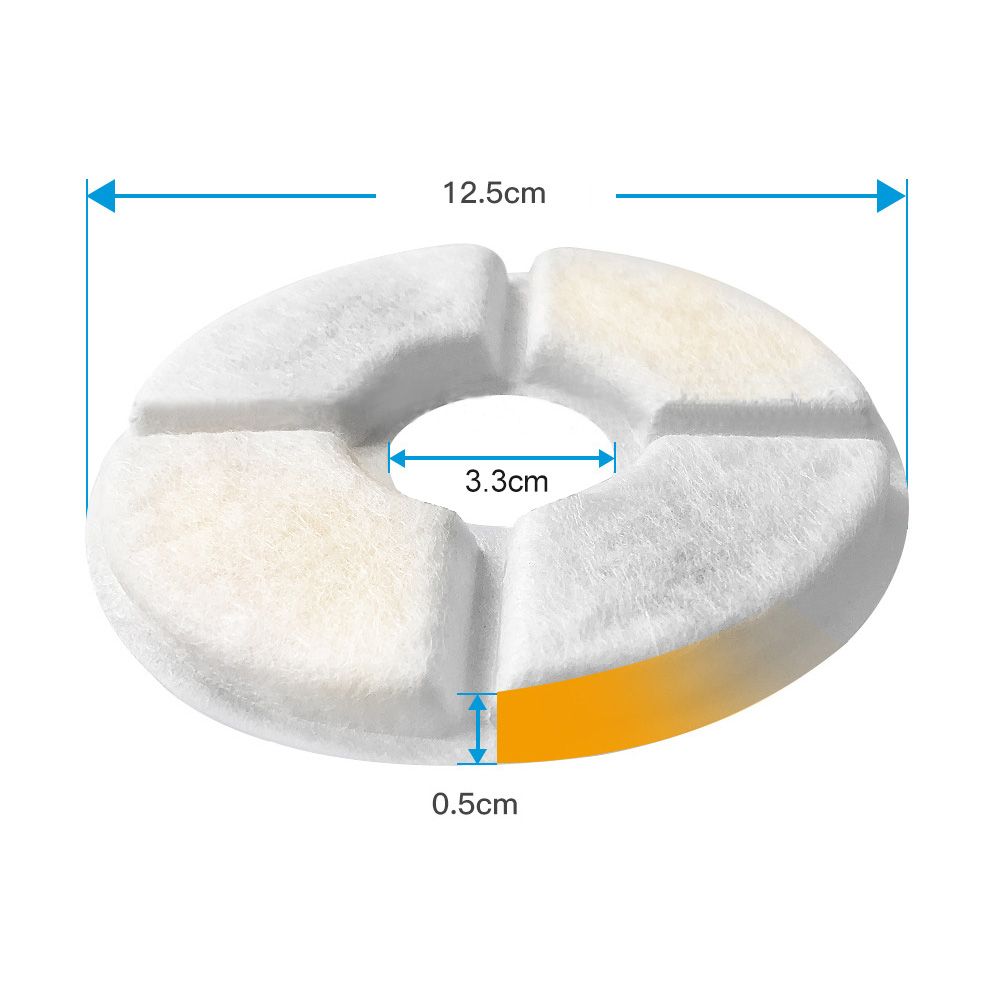 4PCS Cat Water Fountain Filter Active Carbon Resin Filter