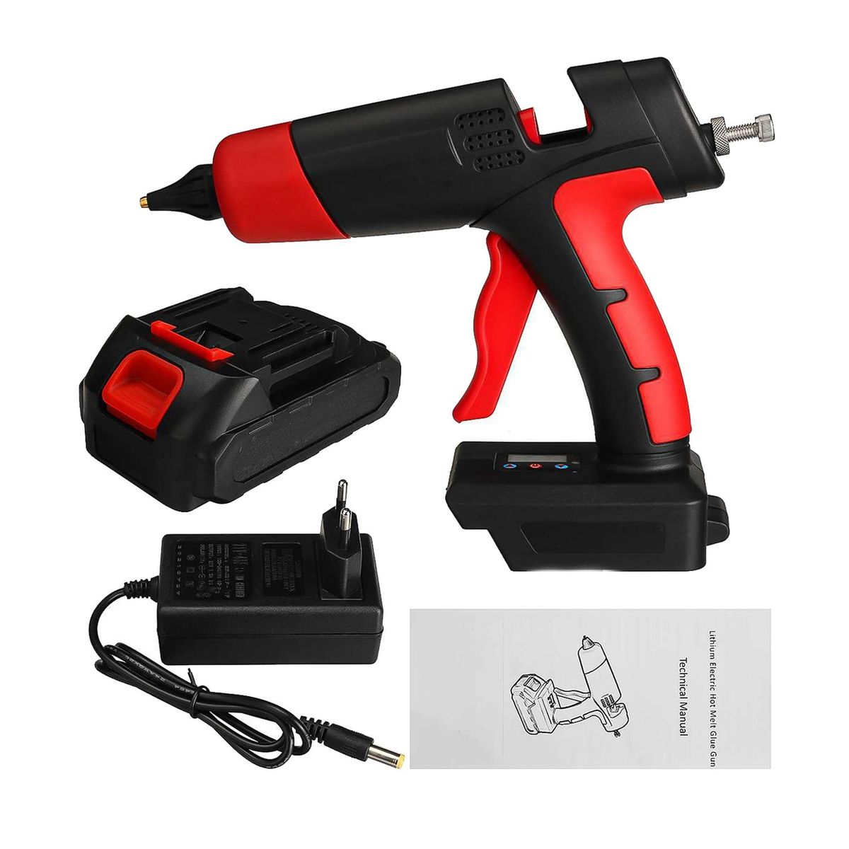Professional Hot Melt Glue  Rechargeable Temperature