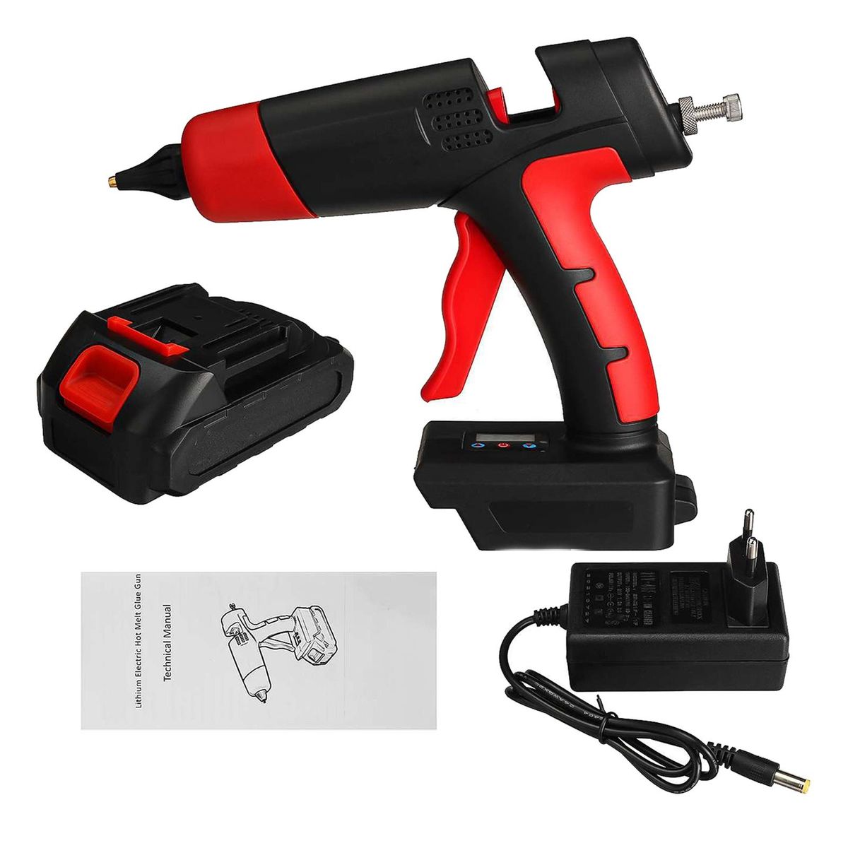 Professional Hot Melt Glue  Rechargeable Temperature