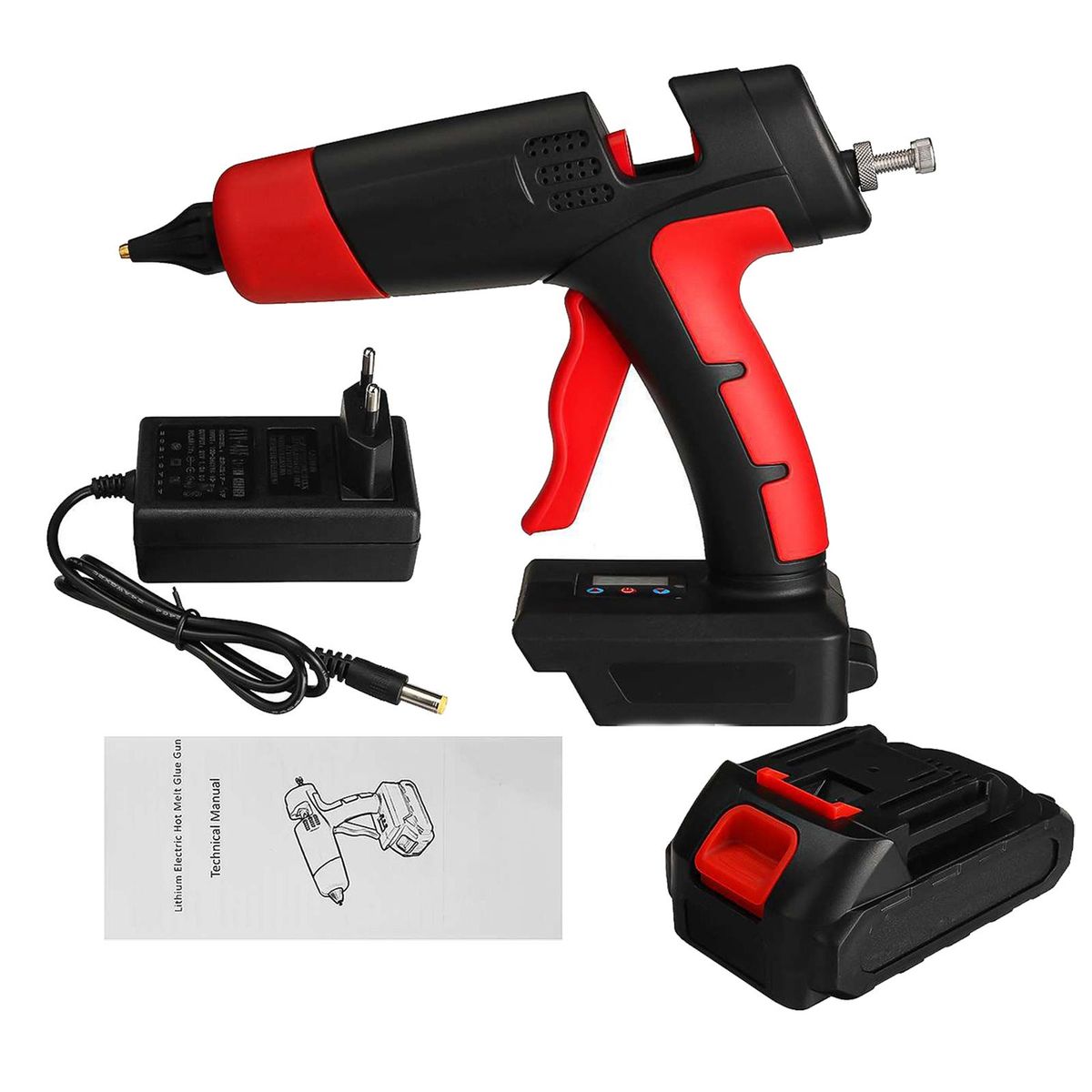 Professional Hot Melt Glue  Rechargeable Temperature