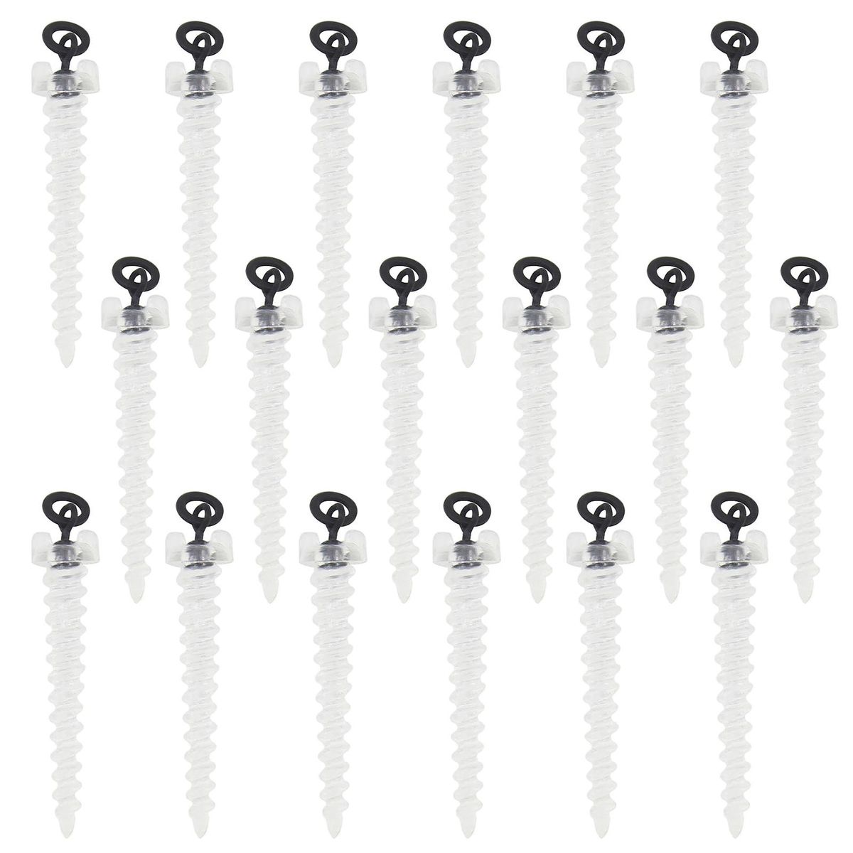 30pcs Bait Floating Ball Swivel Screw Fishing Floating Ball Attachment Fishing Tackle Accessories
