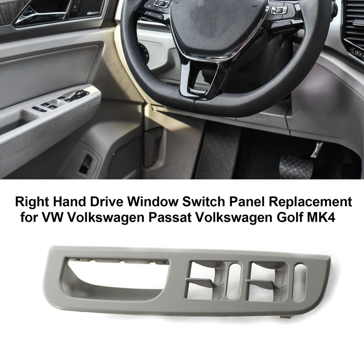 Right Hand Drive Window Switch Panel Replacement For VW
