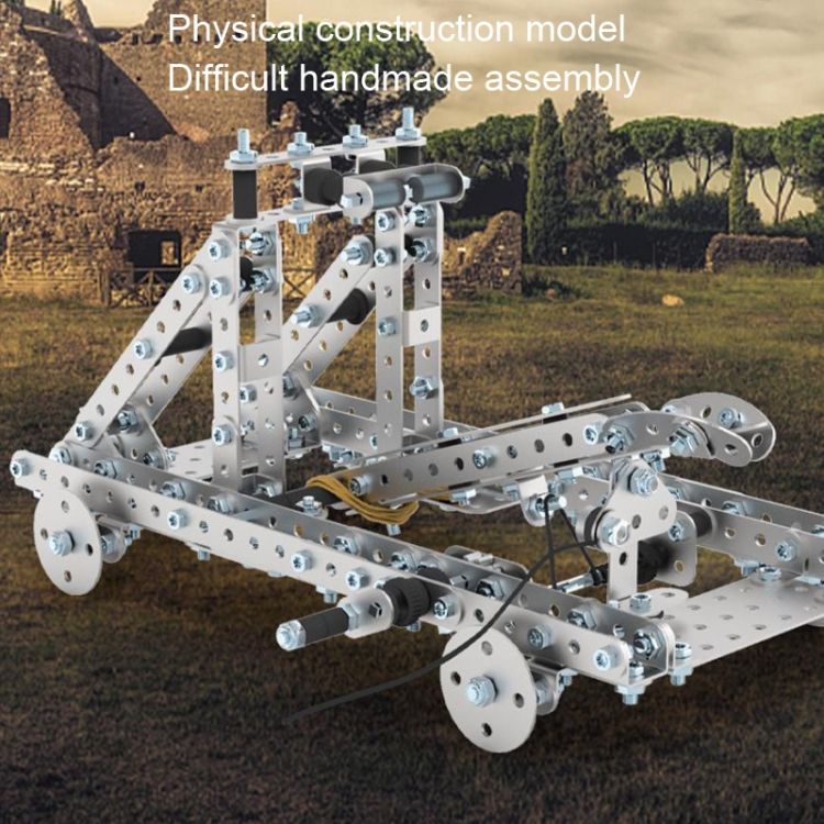Metal Model Building Blocks 580pcs Stone Throwing Machine
