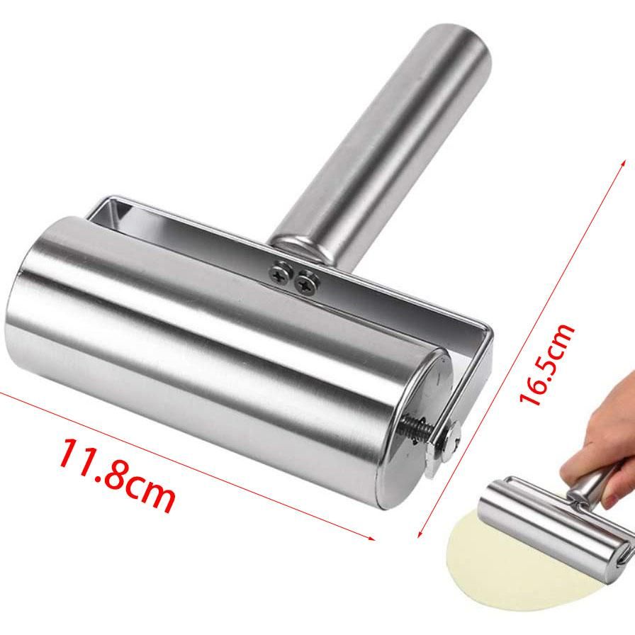 2Pcs Stainless Steel Rolling Pin Pastry Pizza Fondant Kitchen Utensils Perfect for Baking Dough Pizza Pie Pastries