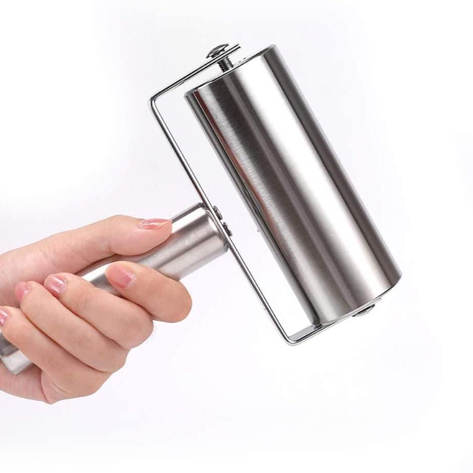 2Pcs Stainless Steel Rolling Pin Pastry Pizza Fondant Kitchen Utensils Perfect for Baking Dough Pizza Pie Pastries