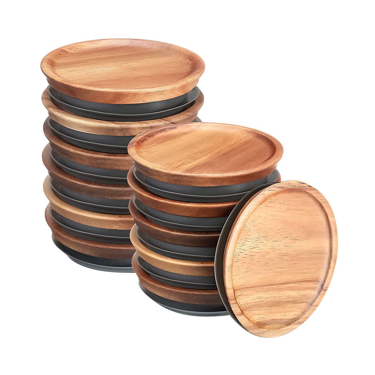 12Pcs 3.5 Inch Wide Mouth Mason Jar Lids Reusable Canning