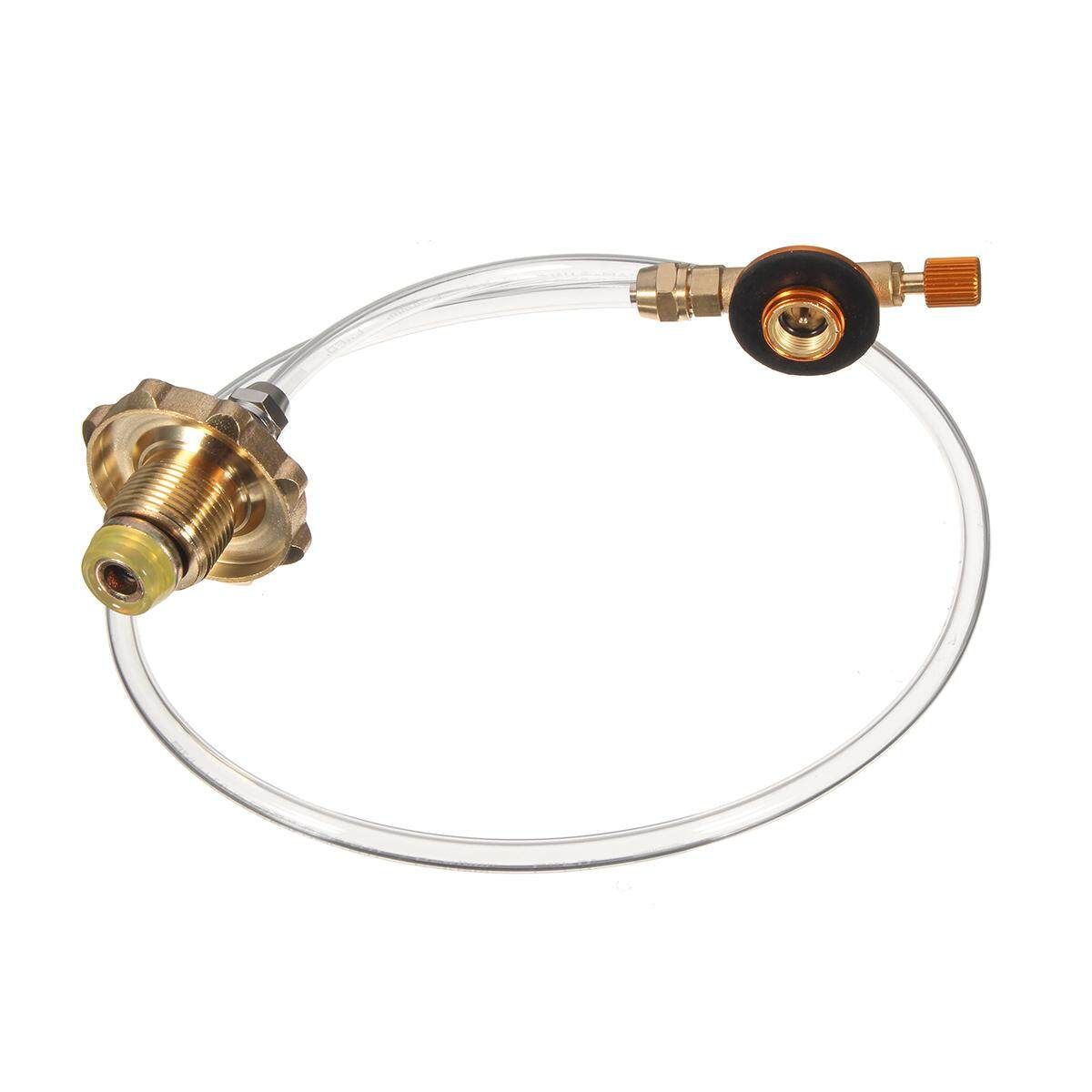 Outdoor Camping Propane LP Gas Refill Adapter Flat Cylinder Tank Coupler Valve