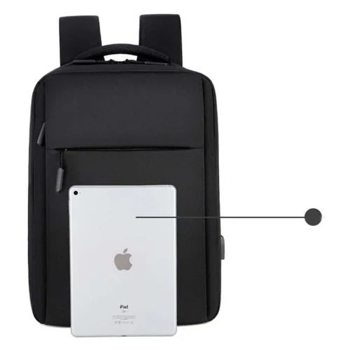 Laptop Backpack - Black -15.6"