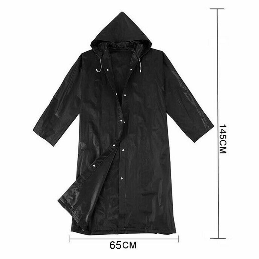 Hood Rain Coat Unisex Poncho Outdoor Long Sleeve Snow Windproof
