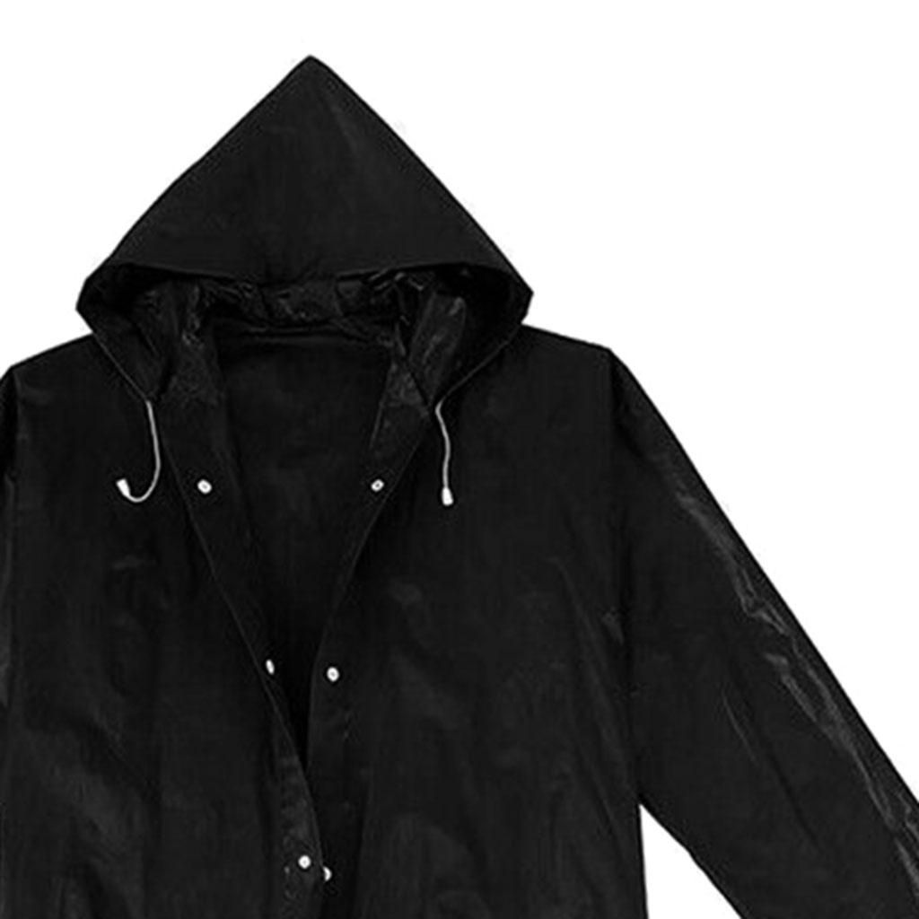 Hood Rain Coat Unisex Poncho Outdoor Long Sleeve Snow Windproof
