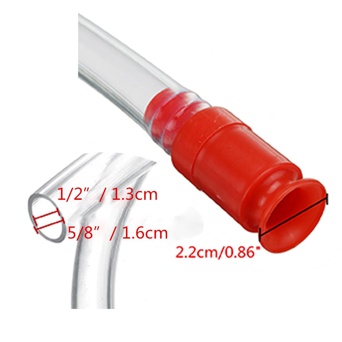Aker Siphon Syphon Water Gasoline Hose 6Ft Car Fuel Gas Self Priming Self Priming Hose