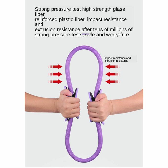 Yoga Pilate Ring Magic Circle Muscle Exercise Fitness Body Rose Red