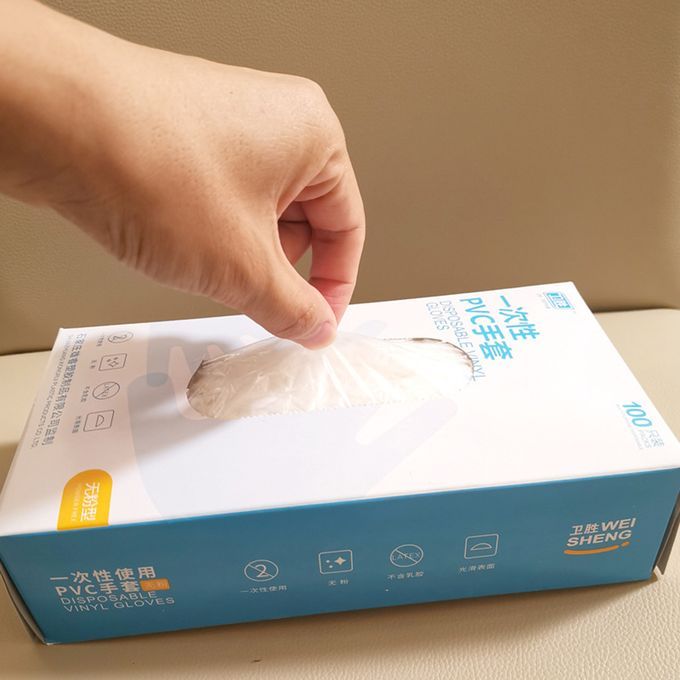 100Pcs Disposable PVC Gloves Food-grade Transparent