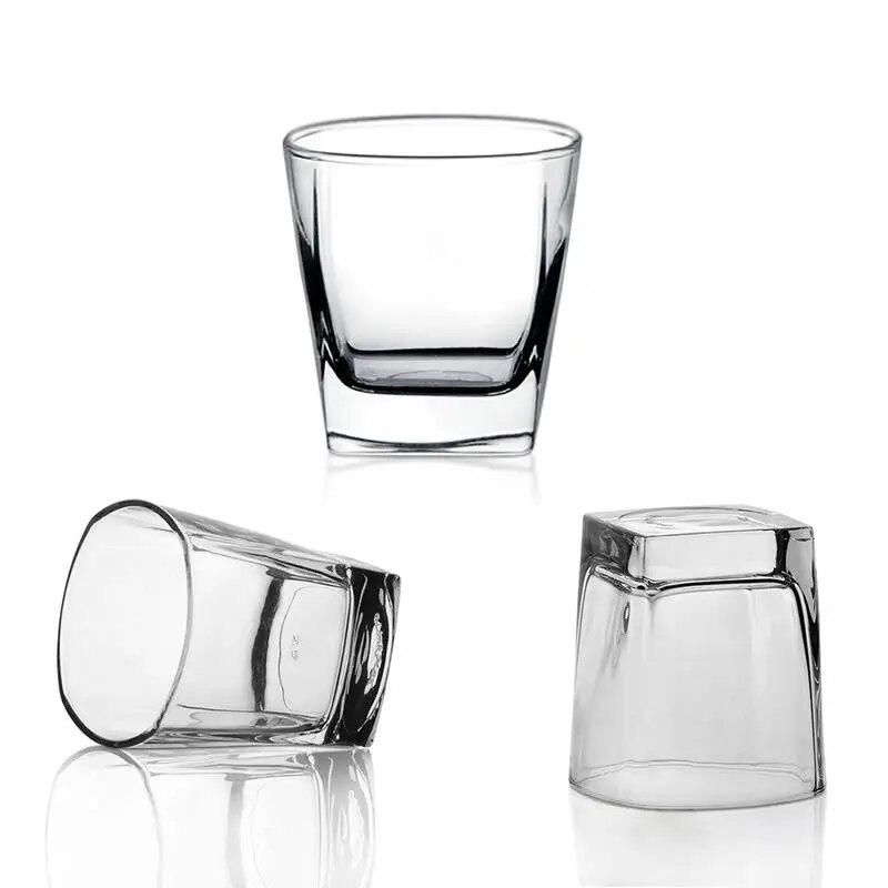 New 6pcs Heat-resistant Glass Cup Beer Espresso Coffee Cup Set Handmade Beer Mug Tea glass Whiskey Glass Cups Drinkware