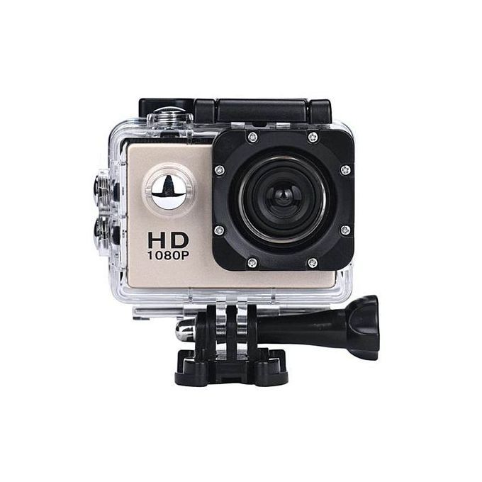 Mini 1080P Full HD DV Sports Recorder Car Waterproof Action Camera Camcorder Gold