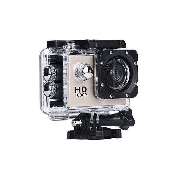 Mini 1080P Full HD DV Sports Recorder Car Waterproof Action Camera Camcorder Gold