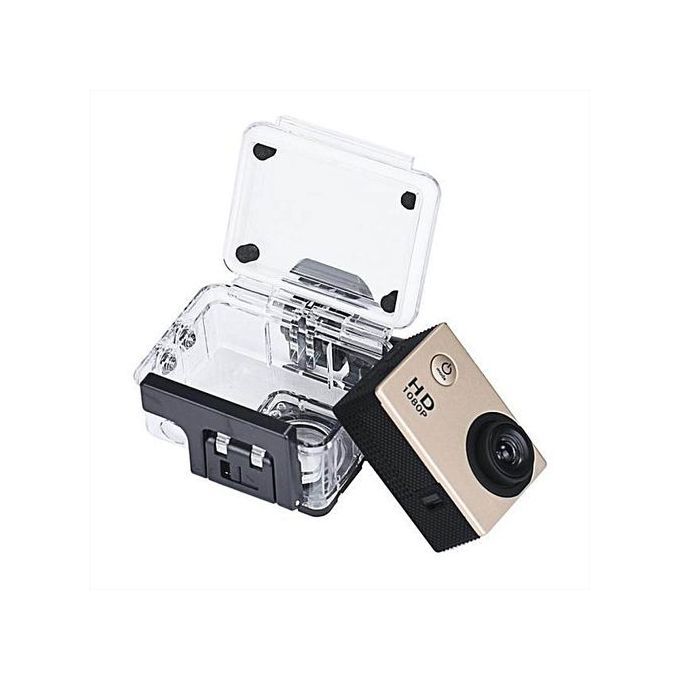 Mini 1080P Full HD DV Sports Recorder Car Waterproof Action Camera Camcorder Gold