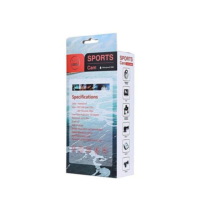 Mini 1080P Full HD DV Sports Recorder Car Waterproof Action Camera Camcorder Gold