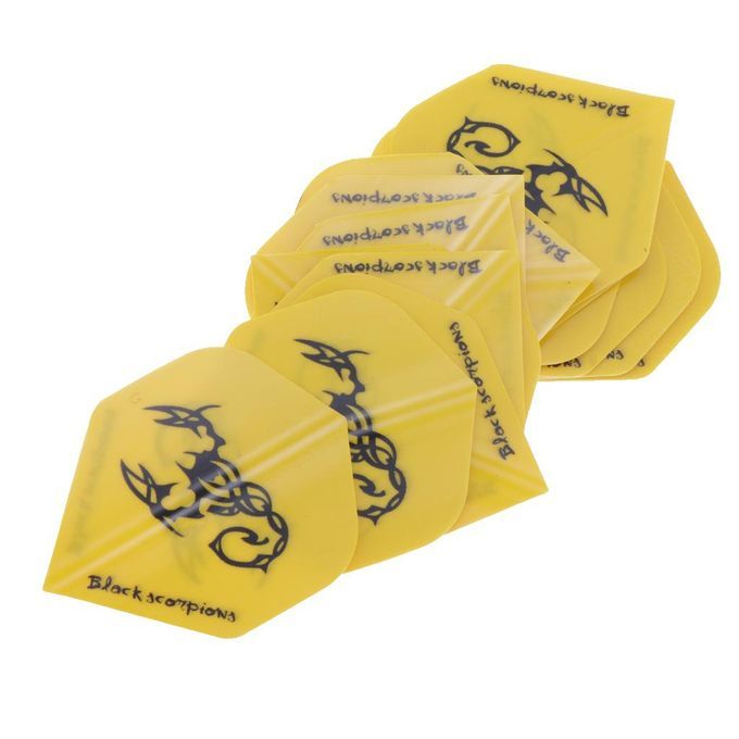 15Pc Dart Flights Standard Replacement For Steel Tip Darts And Yellow