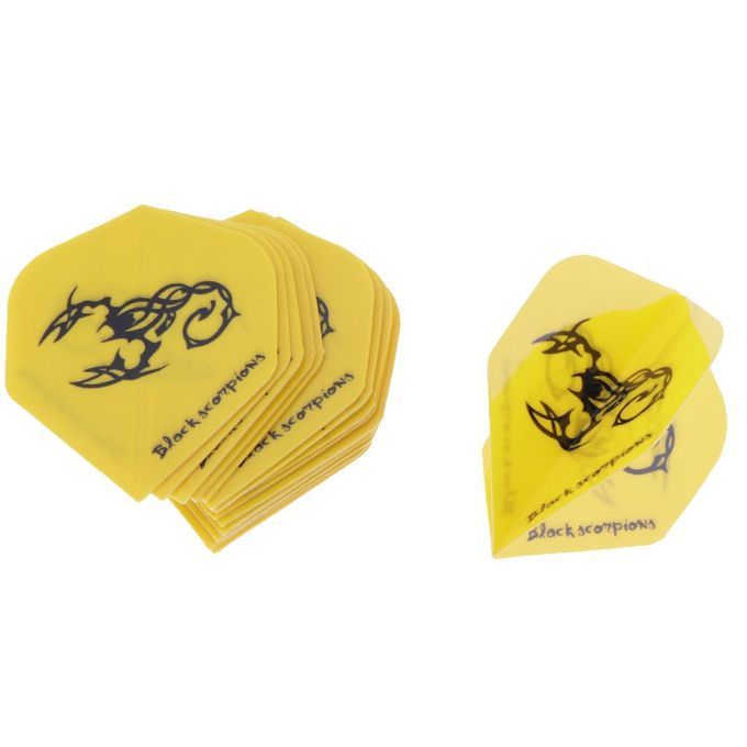 15Pc Dart Flights Standard Replacement For Steel Tip Darts And Yellow
