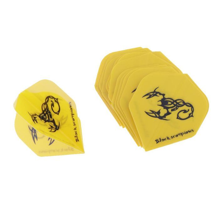 15Pc Dart Flights Standard Replacement For Steel Tip Darts And Yellow