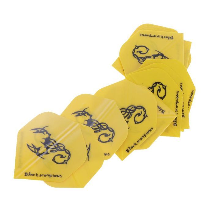 15Pc Dart Flights Standard Replacement For Steel Tip Darts And Yellow