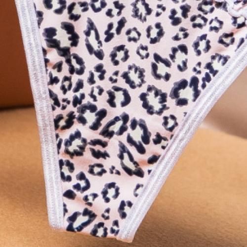 Ladies Sexy Lace Panties Low Waist Temptation Underwear White Leopard