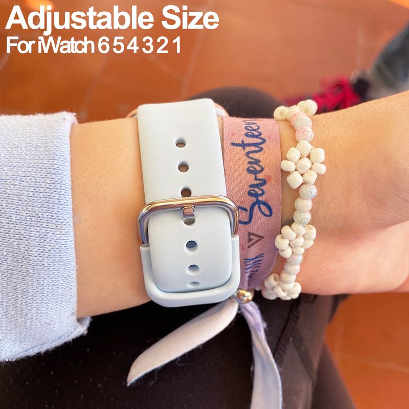 Quality Diy Silicone Strap For Apple Watch 6 5 4 3