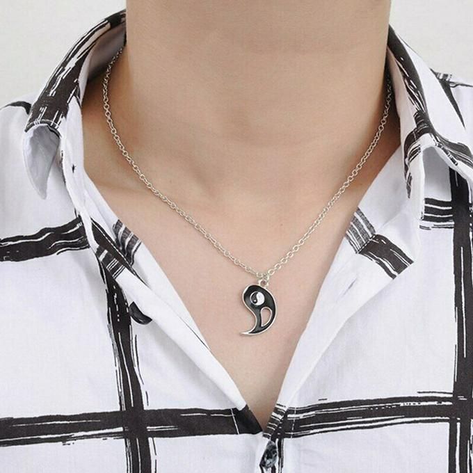 Yin Yang Ba Gua Tai Chi Charms Couples Necklace Valentine's Gift
