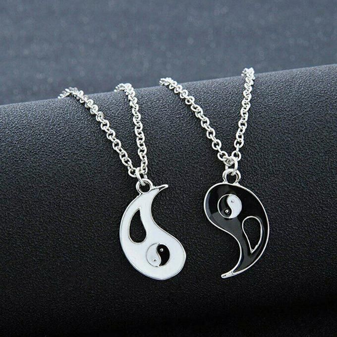 Yin Yang Ba Gua Tai Chi Charms Couples Necklace Valentine's Gift