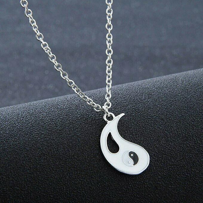 Yin Yang Ba Gua Tai Chi Charms Couples Necklace Valentine's Gift