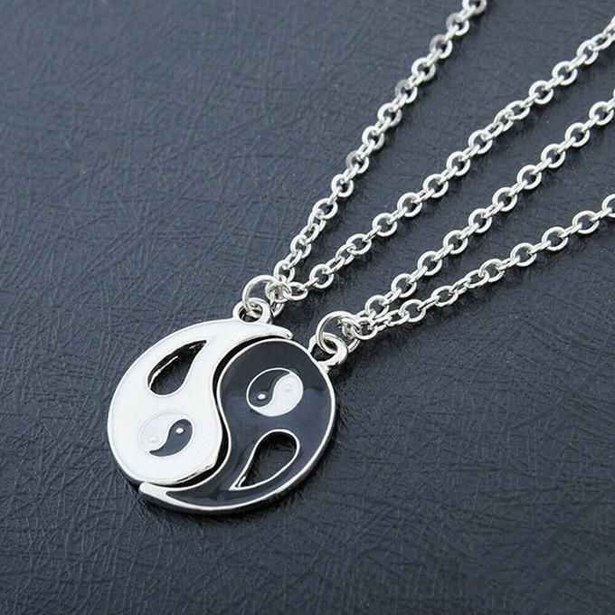 Yin Yang Ba Gua Tai Chi Charms Couples Necklace Valentine's Gift