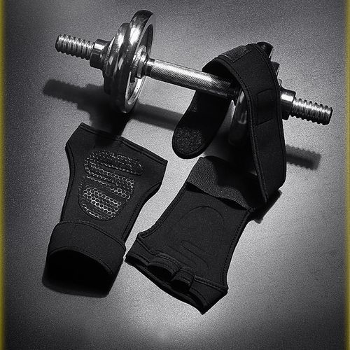 Weight Lifting Gym Sport Fitness Gloves For Men Women（Black）