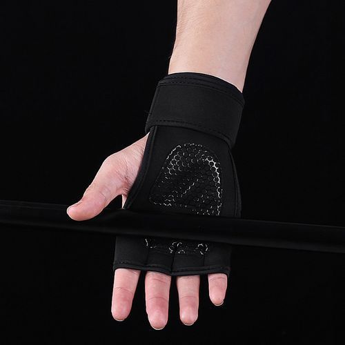 Weight Lifting Gym Sport Fitness Gloves For Men Women（Black）