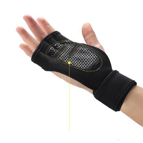 Weight Lifting Gym Sport Fitness Gloves For Men Women（Black）