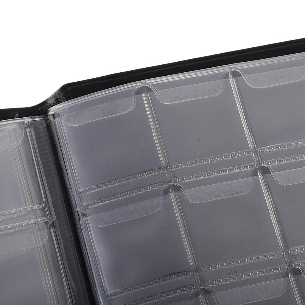 Pack Of 2 Coin Display Album Book Blue PU Leather Portable