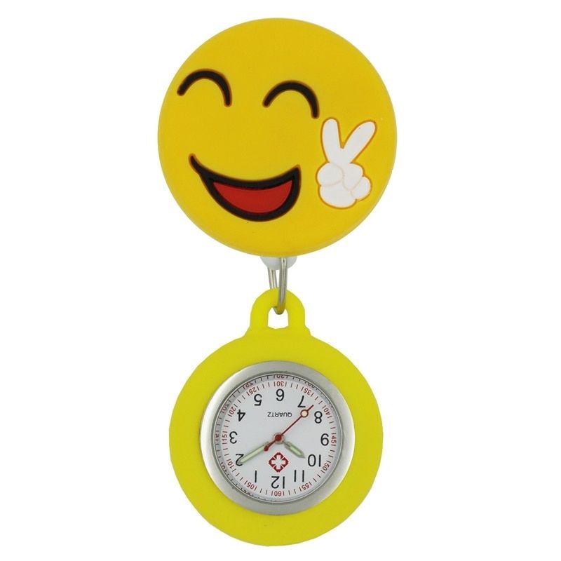 Lovely Cartoon Animal Soft Rubber Nurse Pocket Watch