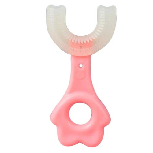 U-shaped Kids Toothbrush With Special Brush Head - Pink