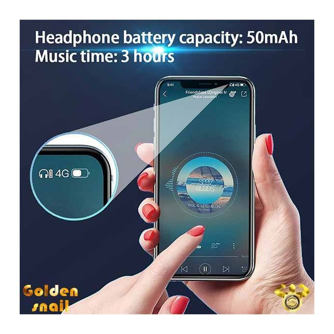 A3 Fingerprint Touch Bluetooth 5.0 Earphones Wireless Stereo Headphones