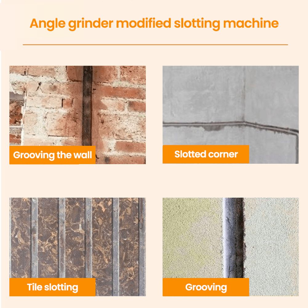 Angle Grinder Modified To Slotting Machine Accessories Set