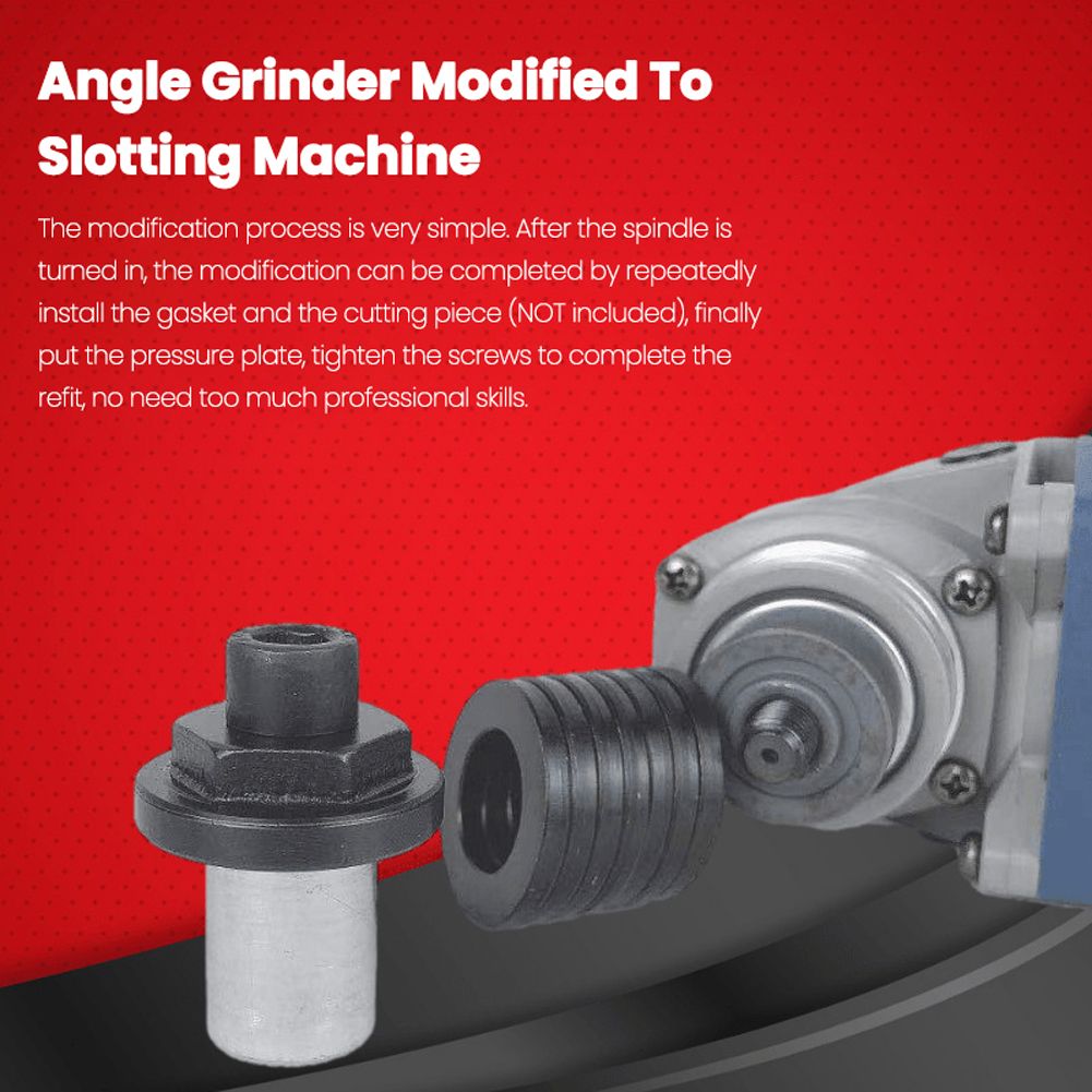Angle Grinder Modified To Slotting Machine Accessories Set