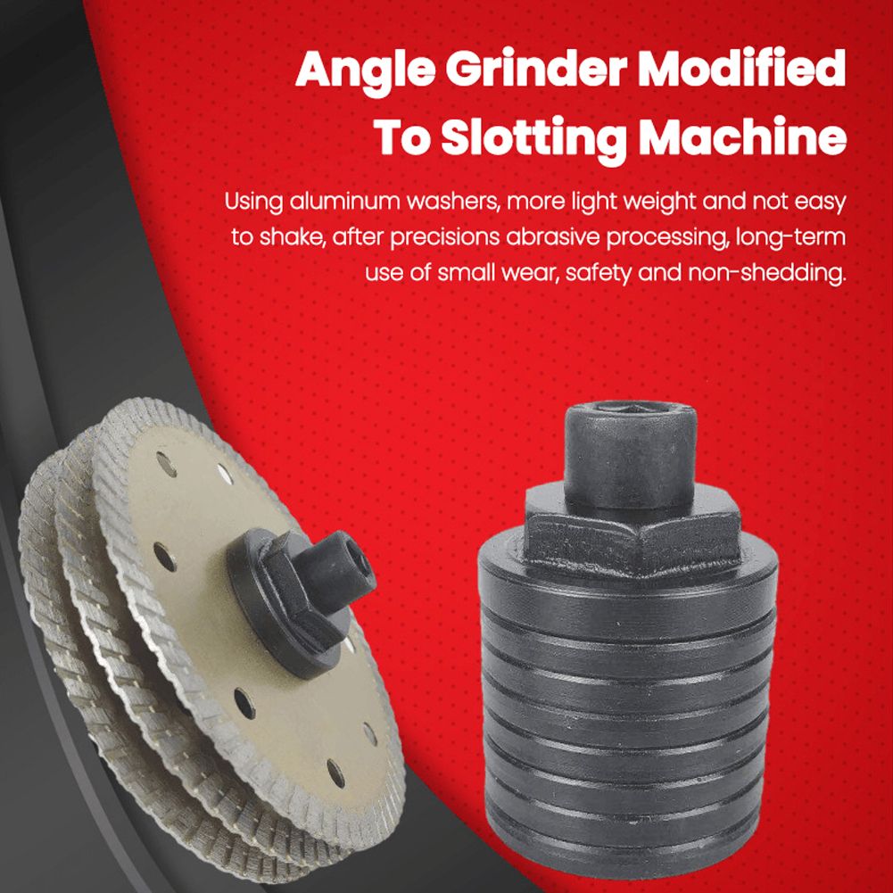 Angle Grinder Modified To Slotting Machine Accessories Set