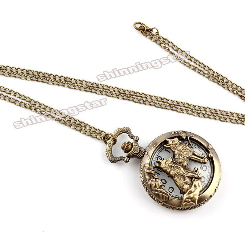 Quartz Pocket Watch Men's And Women's Necklace Pendant
