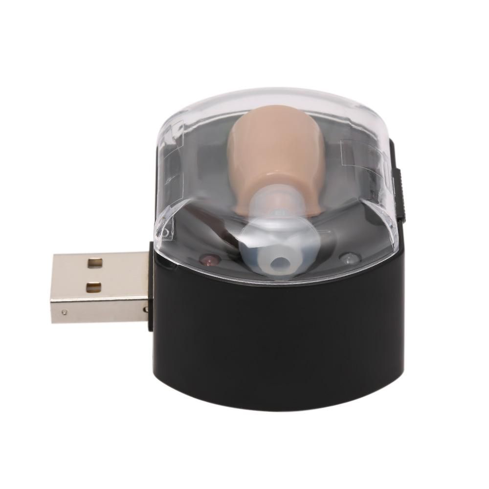 Mini Ultra Small Invisible Hearing Aid Adjustable Sound Amplifier In Ear Sound Enhancement Deaf Aid Rechargeable